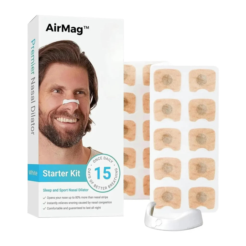 AirMag™ - Tiras Nasales Magnéticas (4 niveles)